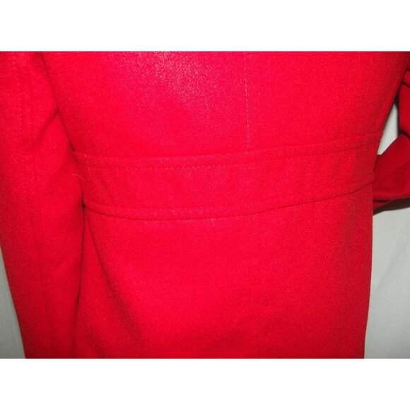 Old Navy Peacoat Womens Size Small Radiant Red Toggle Hooded Pockets - Picture 13 of 14